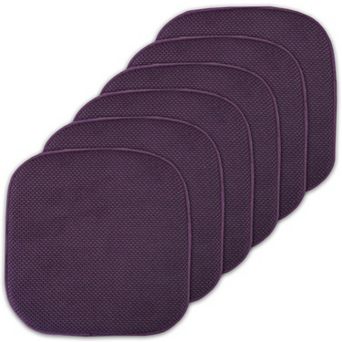 Sweet Home Memory Foam Honeycomb Non-Slip Chair Cushion 6-Pack