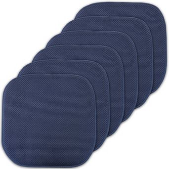 Sweet Home Memory Foam Honeycomb Non-Slip Chair Cushion 6-Pack