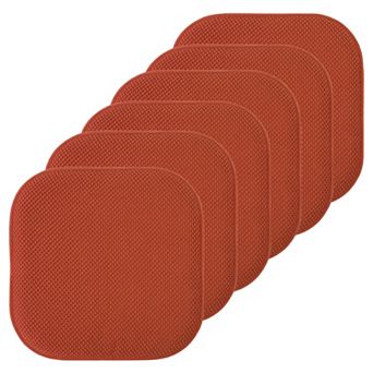 Sweet Home Memory Foam Honeycomb Non-Slip Chair Cushion 6-Pack