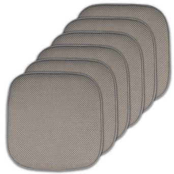 Sweet Home Memory Foam Honeycomb Non-Slip Chair Cushion 6-Pack