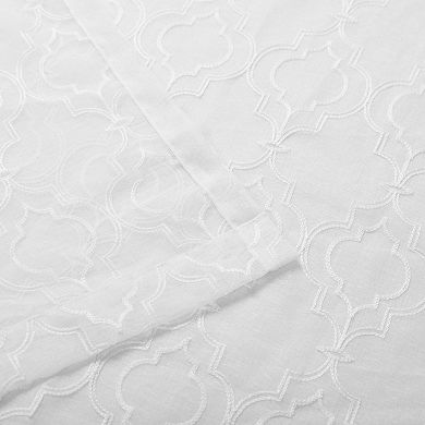 SUPERIOR Imperial Trellis Sheer 2-Pack Window Curtain Set