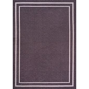 Sloane Classic 2-stripe Border Washable Area Rug
