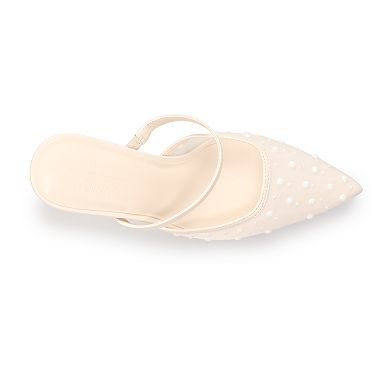 Apt. 9® Pointed Toe Women's Pearl Heels