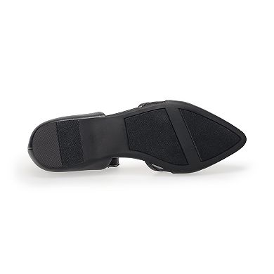 LC Lauren Conrad Renee Women's Mesh Trim Two Piece Flats