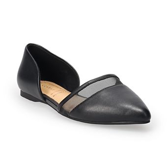 LC Lauren Conrad Renee Women's Mesh Trim Two Piece Flats