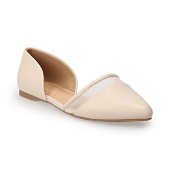 LC Lauren Conrad Renee Women's Mesh Trim Two Piece Flats