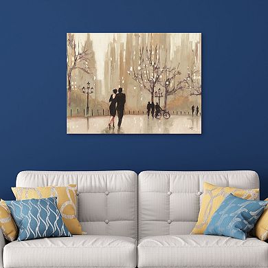 An Evening Out Neutral Canvas Wall Art
