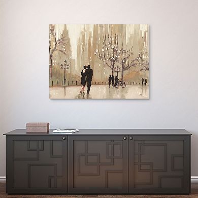 An Evening Out Neutral Canvas Wall Art