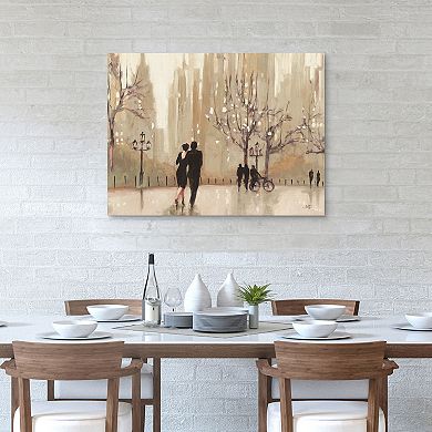 An Evening Out Neutral Canvas Wall Art