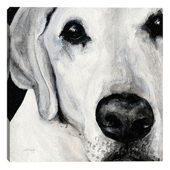 Sparta II Crop Dog Canvas Wall Art