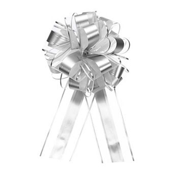 10 pc 11 Inch Extra Large Pull Bow Metallic Gift Wrapping Bows Ribbon for Wedding Baskets