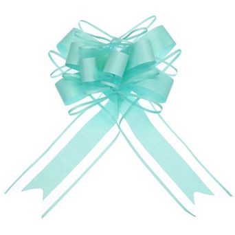 10 pc 9 Inch Extra Large Pull Bow Gift Wrapping Organza Bows Ribbon for Wedding Baskets