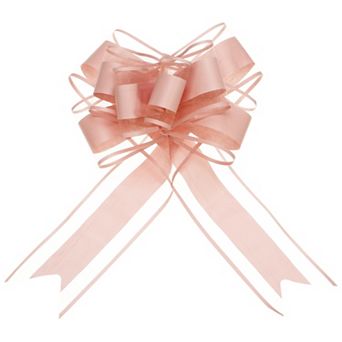 10 pc 9 Inch Extra Large Pull Bow Gift Wrapping Organza Bows Ribbon for Wedding Baskets