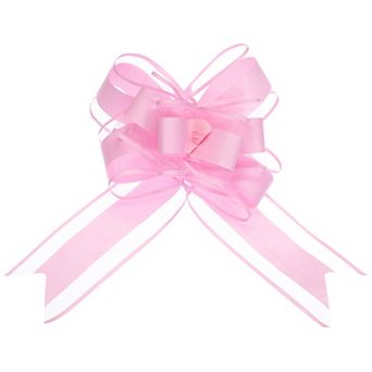 10 pc 9 Inch Extra Large Pull Bow Gift Wrapping Organza Bows Ribbon for Wedding Baskets