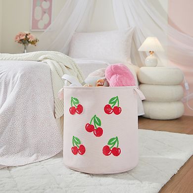 Aeropostale Cherries Tufted Canvas Hamper