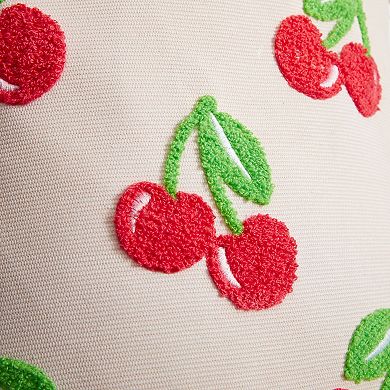 Aeropostale Cherries Tufted Canvas Hamper