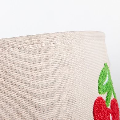Aeropostale Cherries Tufted Canvas Hamper
