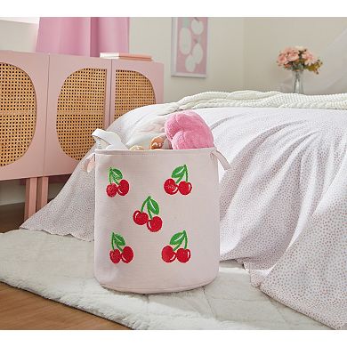 Aeropostale Cherries Tufted Canvas Hamper