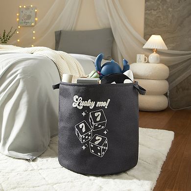 Aeropostale Tufted Canvas Lucky Me Hamper