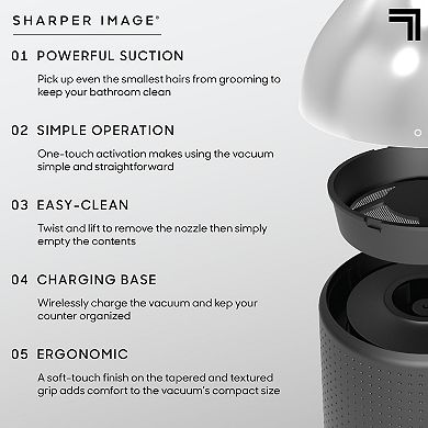 Sharper Image Rechargeable Cordless Hair Vacuum