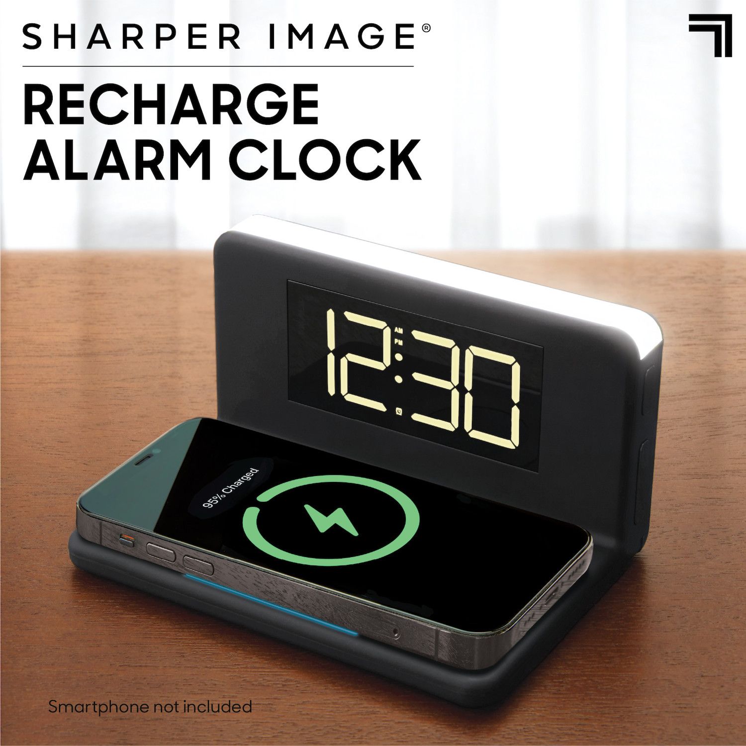 Sharper Image Digital Alarm Clock - Thumbnail 2