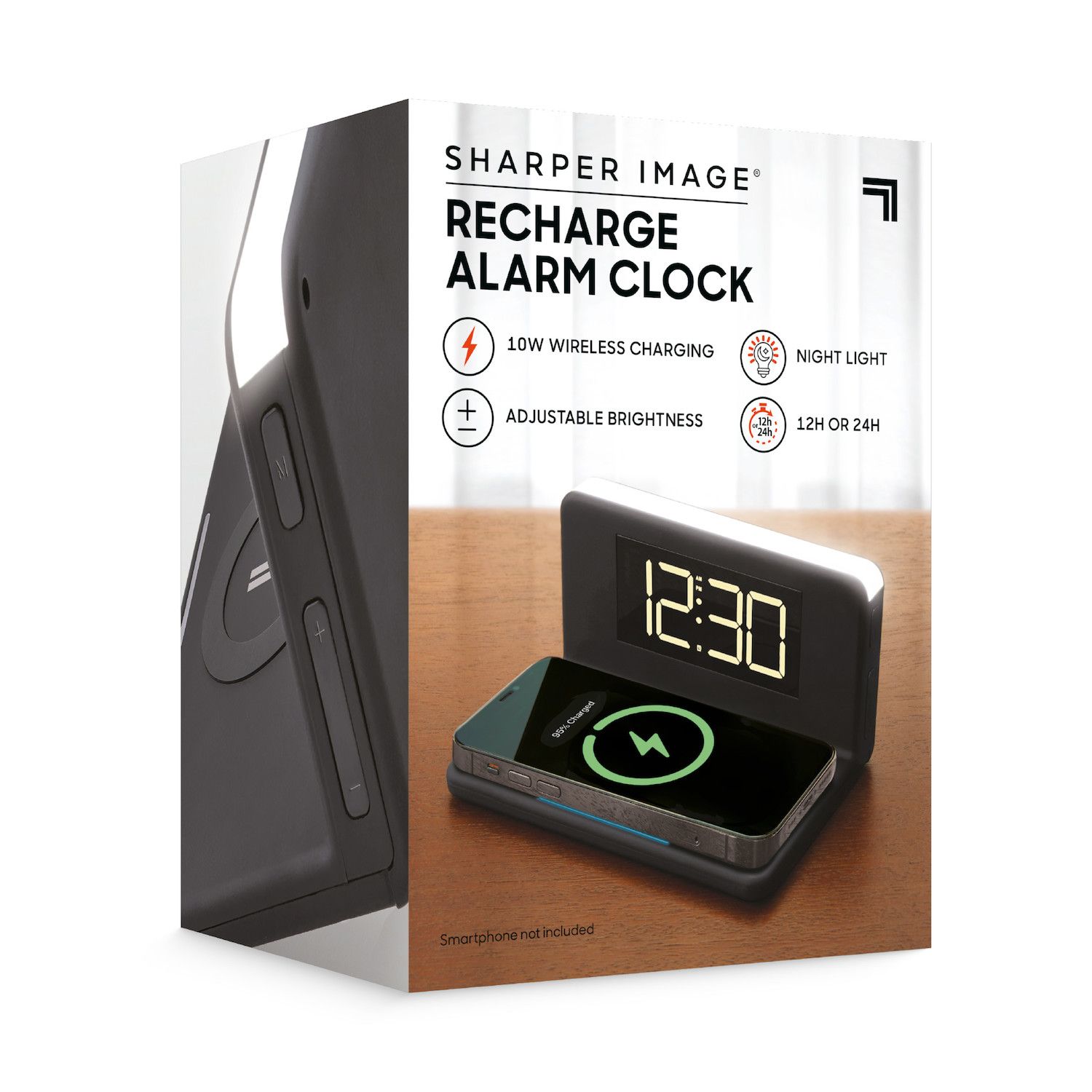 Sharper Image Digital Alarm Clock - Thumbnail 3
