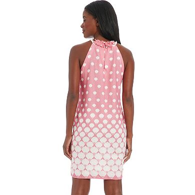 Women's London Times A-Line Halter Dress