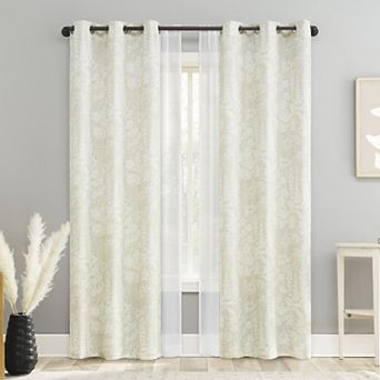 The Big One® Alley Sheer Grommet 4-Pack Window Curtain Set