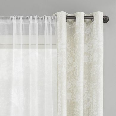 The Big One® Alley Sheer Grommet 4-Pack Window Curtain Set