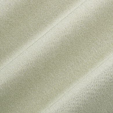 The Big One® Elrey Leaf Sheer Rod Pocket & Solid Grommet Set of 4 Window Curtain Panels