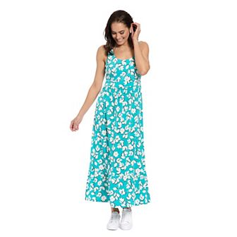 Women's London Times Sleeveless Inset Waist Maxi Dress