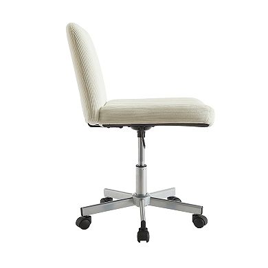 Aeropostale Corduroy Oversized Rolling Desk Chair