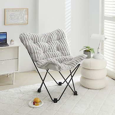 Aeropostale Faux Fur Butterfly Chair