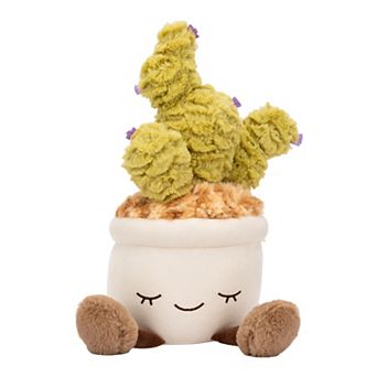 Russ Berrie 12-Inch White Pot Cactus Plush Toy
