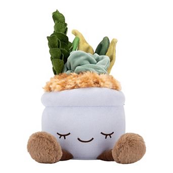 Russ Berrie 12-inch Blue Pot Succulent Plush Toy