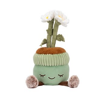 Russ Berrie 12-inch Potted White Daisies Plush Toy