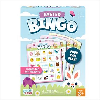 Chuckle & Roar Easter Bingo Game with Double-Sided Cards & Markers