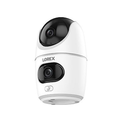 Lorex 2K Dual Lens Indoor Pan-Tilt Wi-Fi Security Camera
