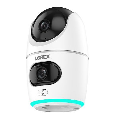 Lorex 2K Dual Lens Indoor Pan-Tilt Wi-Fi Security Camera