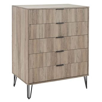 MANHATTAN COMFORT Dumbo Collection Modern Tall 5-Drawer Dresser