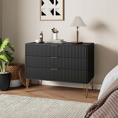 MANHATTAN COMFORT Dumbo Collection Modern 3-Drawer Dresser