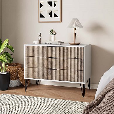 MANHATTAN COMFORT Dumbo Collection Modern 3-Drawer Dresser