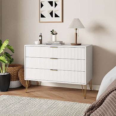 MANHATTAN COMFORT Dumbo Collection Modern 3-Drawer Dresser