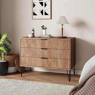 MANHATTAN COMFORT Dumbo Collection Modern 3-Drawer Dresser
