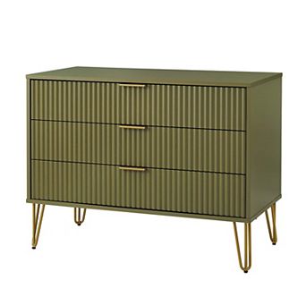 MANHATTAN COMFORT Dumbo Collection Modern 3-Drawer Dresser