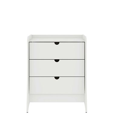 MANHATTAN COMFORT Coney Collection Mid-Century Modern 3-Drawer Dresser