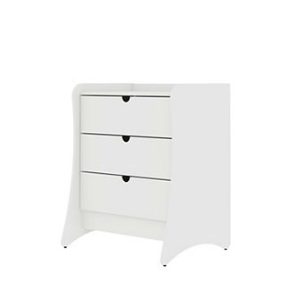 MANHATTAN COMFORT Coney Collection Mid-Century Modern 3-Drawer Dresser