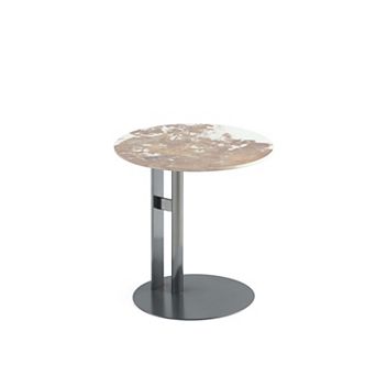 MANHATTAN COMFORT Alondra Modern Sintered Stone End Table