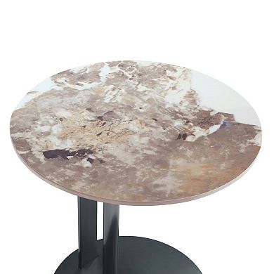 MANHATTAN COMFORT Alondra Modern Sintered Stone End Table