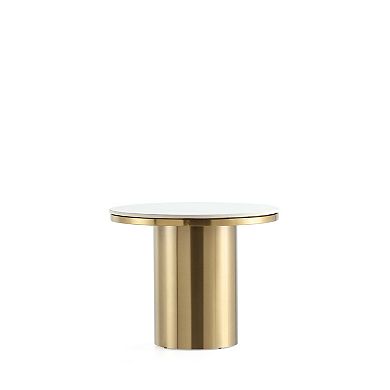 MANHATTAN COMFORT Glenn Modern Sintered Stone Top End Table